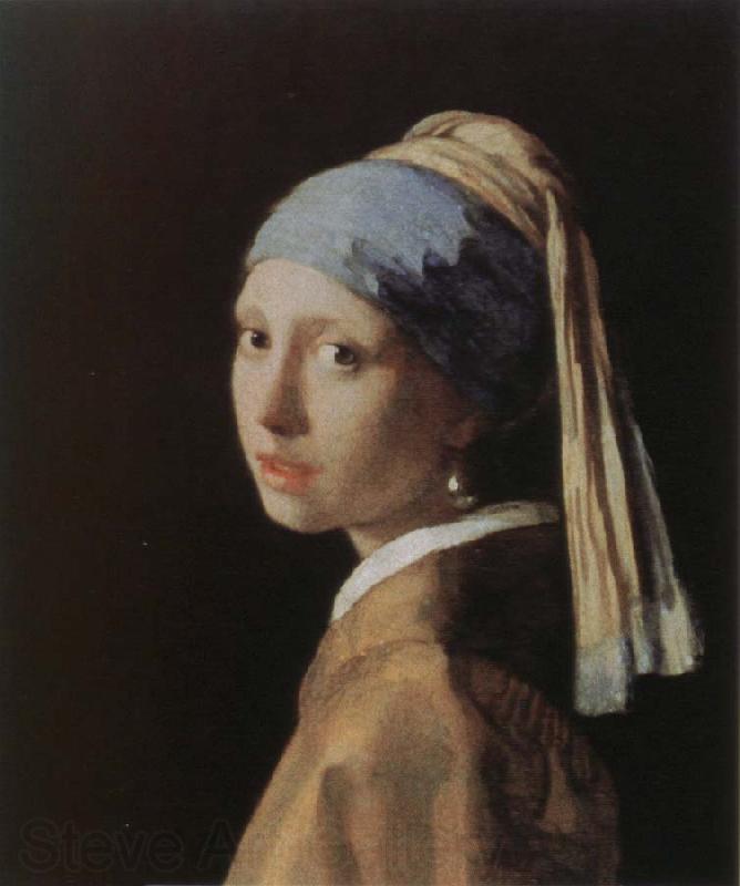 Jan Vermeer girl with apearl earring Norge oil painting art